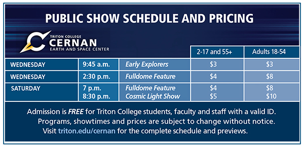 Cernan Center Price Guide